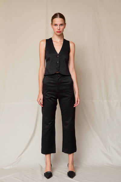 Yoko Vest Textured Black