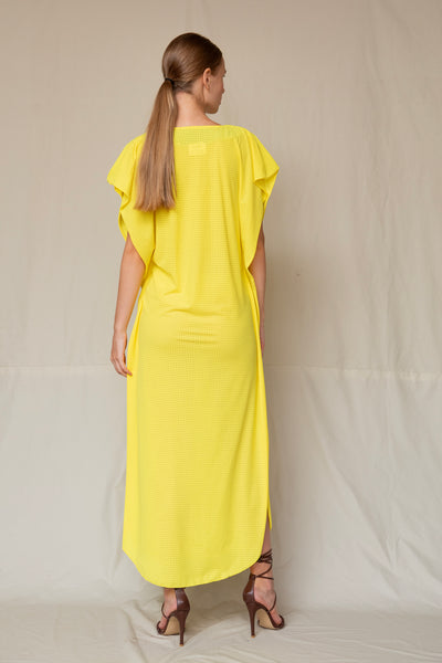 Erika Dress Sheer Yellow