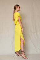 Erika Dress Sheer Yellow