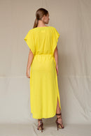 Erika Dress Sheer Yellow