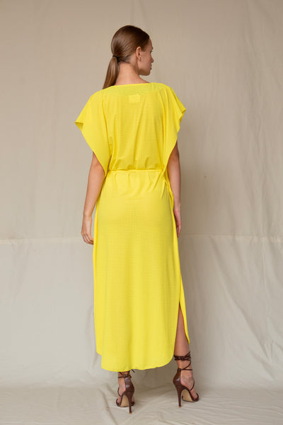 Erika Dress Sheer Yellow