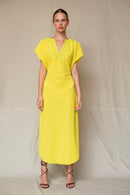 Erika Dress Sheer Yellow