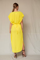 Erika Dress Sheer Yellow