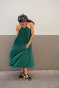 שמלת שמש ירוק אמרלד