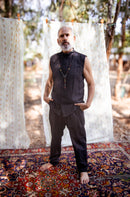 חולצת רוטס שחורה עם פס